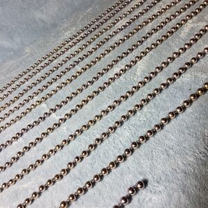 Vintage 1960s 70s Silver Mirrored Plastic Bead Christmas Garland Approx 18'